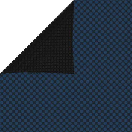 Vidaxl Pool Folie Solar schweben 1000 x 500 cm PE schwarz und blau