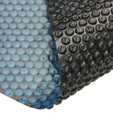 Vidaxl Pool Folie Solarschwarz 300 cm PE schwarz und blau