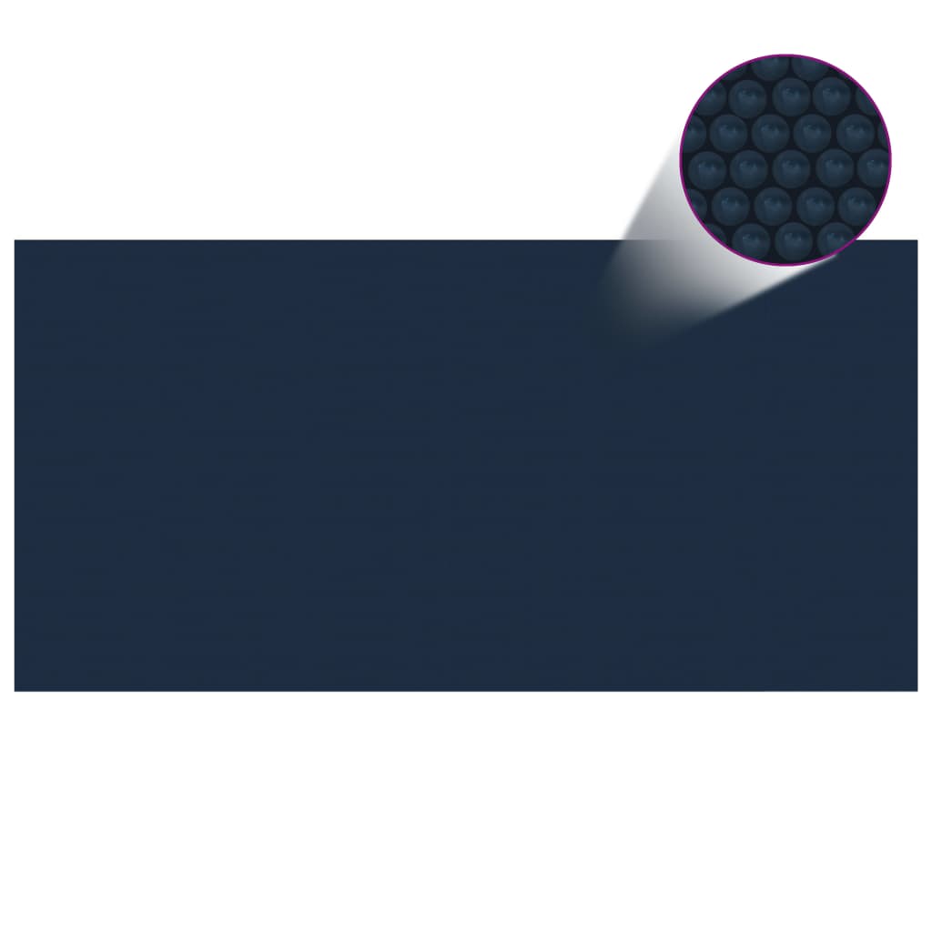 Vidaxl Pool Folie Solar schwimmend 1200x600 cm pe schwarz und blau