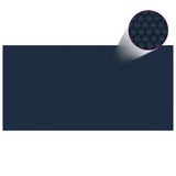 Vidaxl Pool Folie Solar schwimmend 1200x600 cm pe schwarz und blau