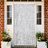 Vidaxl Fly Vorhang 90x220 cm Chenille hell und dunkelgrau