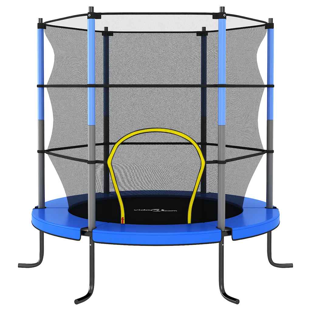 Vidaxl -Trampolin mit Sicherheitsnetz um 140 x 160 cm blau
