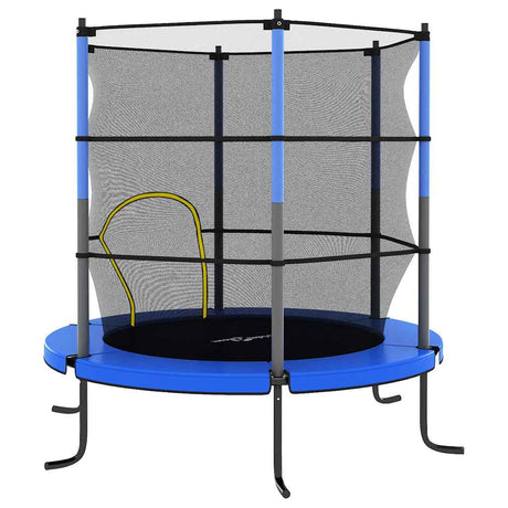 Vidaxl -Trampolin mit Sicherheitsnetz um 140 x 160 cm blau