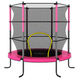 Vidaxl -Trampolin mit Sicherheitsnetz um 140 x 160 cm rosa