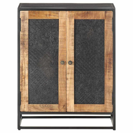 Vidaxl dressoir 60x35x75 cm ruw mangohout