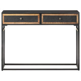 Vidaxl wandtafel 100x35x75 cm massief mangohout