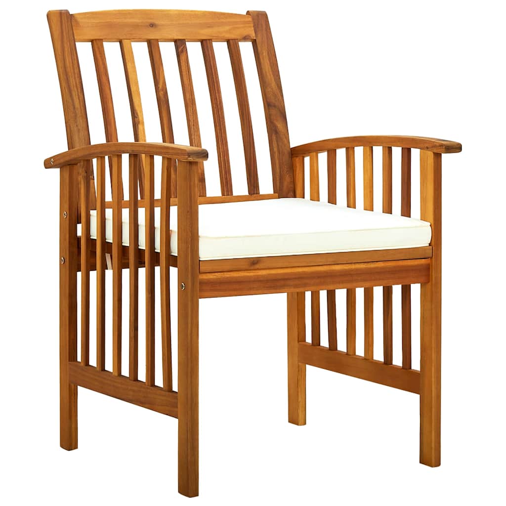 Vidaxl tuinstoelen 2 st met kussens massief acaciahout