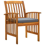 Vidaxl tuinstoelen 2 st met kussens massief acaciahout