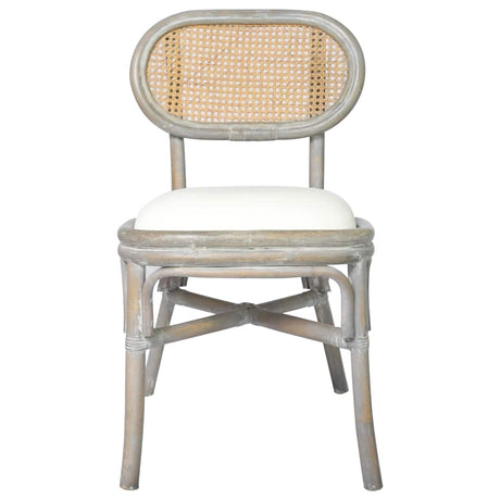 Vidaxl eetkamerstoelen 2 st linnen grijs