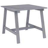 Vidaxl tuintafel 88x88x74 cm massief acaciahout grijs