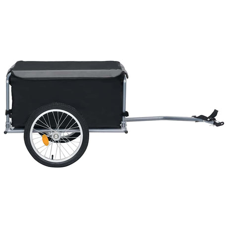 VidaXL Fahrradanhänger 65 kg Schwarz und Grau
