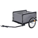 Vidaxl -Fahrradanhänger 65 kg Grau und Orange