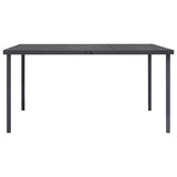 Vidaxl tuintafel 150x90x74 cm staal antracietkleurig