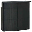 Vidaxl tuinbartafel 120x55x110 cm poly rattan zwart