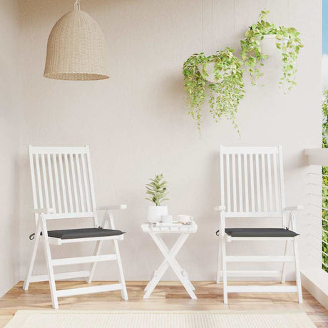 Vidaxl Garden Stuhl Pushions 2 PCs 40x40x4 cm Oxford Stoffanthrazit -gelöscht