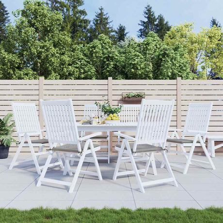 Vidaxl Gartenstuhlkissen 6 Stcs 40x40x4 cm Oxford Stoff grau
