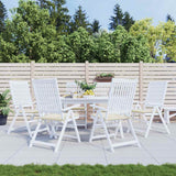 Vidaxl Gartenstuhlkissen 6 Stcs 40x40x4 cm Oxford Stoff Crème -Colored