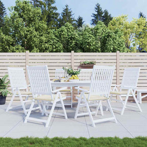 Vidaxl Gartenstuhlkissen 6 Stcs 40x40x4 cm Oxford Stoff Crème -Colored