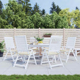 Vidaxl Gartenstuhlkissen 6 Stcs 40x40x4 cm Oxford Stoff Crème -Colored