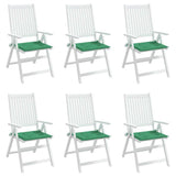 Vidaxl Gartenstuhl Kissen 6 ST 40x40x3 cm Oxford Stoff grün