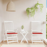 Vidaxl Gartenstuhl Kissen 2 ST 40x40x3 cm Oxford Stoff rot