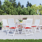 Vidaxl Gartenstuhl Kissen 6 Stcs 40x40x4 cm Oxford Stoff rot