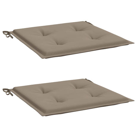 Vidaxl Gartenstuhl Kissen 2 Stcs 40x40x4 cm Oxford Stofftaupe