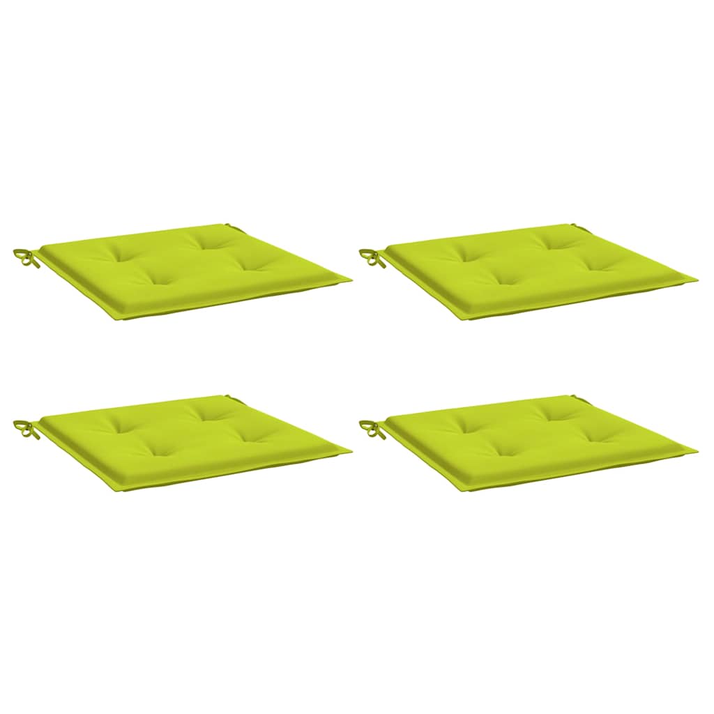 Vidaxl Gartenstuhl Kissen 4 Stcs 40x40x4 cm Oxford Stoff hellgrün