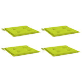 Vidaxl Gartenstuhl Kissen 4 Stcs 40x40x4 cm Oxford Stoff hellgrün