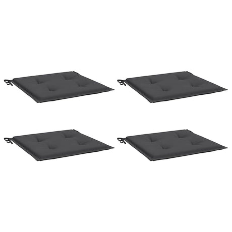 Vidaxl Gartenstuhl Kissen 4 ST 50 x 50 x 4 cm Oxford Stoffanthrazit -gelöscht