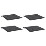 Vidaxl Gartenstuhl Kissen 4 ST 50 x 50 x 4 cm Oxford Stoffanthrazit -gelöscht