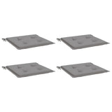 Vidaxl Gartenstuhl Kissen 4 ST 50 x 50 x 3 cm Oxford Stoff grau