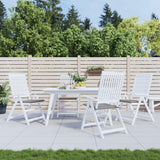 Vidaxl Gartenstuhl Kissen 4 ST 50 x 50 x 3 cm Oxford Stoff grau
