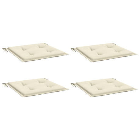 Vidaxl Gartenstuhl Kissen 4 ST 50 x 50 x 3 cm Oxford Stoff Crème -Colored
