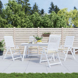 Vidaxl Gartenstuhl Kissen 4 ST 50 x 50 x 3 cm Oxford Stoff Crème -Colored