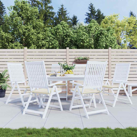 Vidaxx Gartenstuhlkissen 6 Stück 50x50x2 cm Oxford-Stoff cremefarben