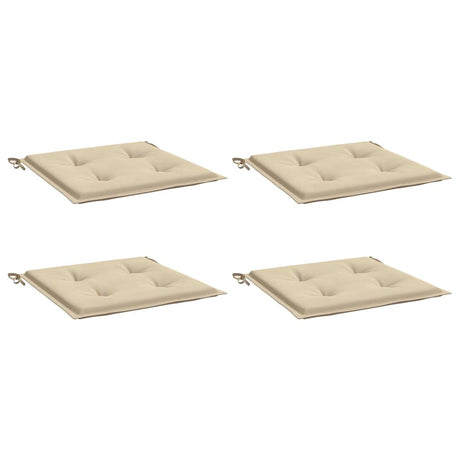 Vidaxl Gartenstuhl Kissen 4 ST 50 x 50 x 4 cm Oxford Stoff Beige