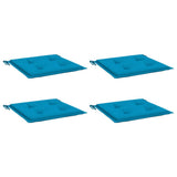 Vidaxl Gartenstuhl Kissen 4 ST 50 x 50 x 3 cm Oxford Stoff Blau