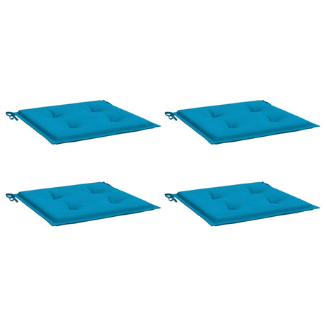 Vidaxl Gartenstuhl Kissen 4 ST 50 x 50 x 3 cm Oxford Stoff Blau