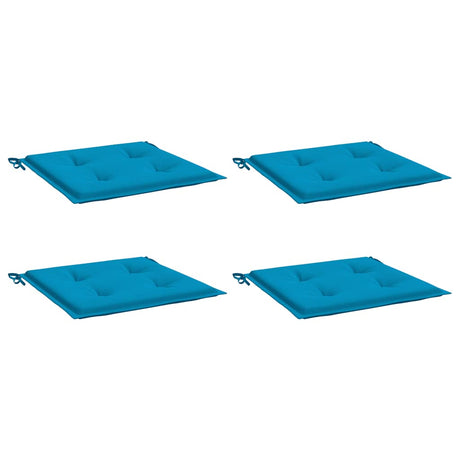 VidaXL Gartenstuhlkissen 4 Stück 50x50x4 cm Oxford-Stoff blau