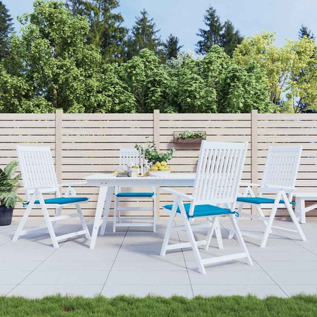 VidaXL Gartenstuhlkissen 4 Stück 50x50x4 cm Oxford-Stoff blau
