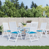 Vidaxl Gartenstuhl Kissen 6 ST 50x50x3 cm Oxford Stoff Blau