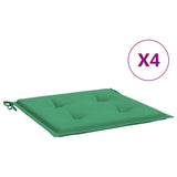 Vidaxl Gartenstuhl Kissen 4 ST 50 x 50 x 3 cm Oxford Stoff grün