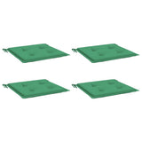 Vidaxl Gartenstuhl Kissen 4 ST 50 x 50 x 3 cm Oxford Stoff grün