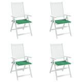 VidaXL Gartenstuhlkissen 4 Stück 50x50x4 cm Oxford-Stoff grün