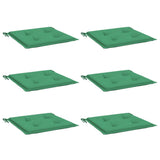 Vidaxl Gartenstuhl Kissen 6 ST 50x50x3 cm Oxford Stoff grün