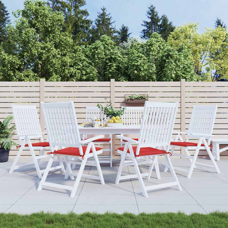 Vidaxl tuinstoelkussens 6 st 50x50x3 cm oxford stof rood