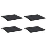 Vidaxl Gartenstuhl Kissen 4 ST 50 x 50 x 4 cm Oxford Stoff schwarz
