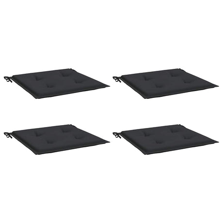 Vidaxl Gartenstuhl Kissen 4 ST 50 x 50 x 4 cm Oxford Stoff schwarz