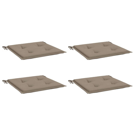 Vidaxl Gartenstuhl Kissen 4 ST 50 x 50 x 4 cm Oxford Stofftaupe